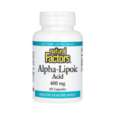 Natural Factors, Alpha-Lipoic Acid, 400 Mg, 60 Capsules